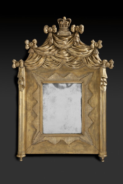 A George IV Period Carved Giltwood Mirror in the manner of Marsh and Tatham