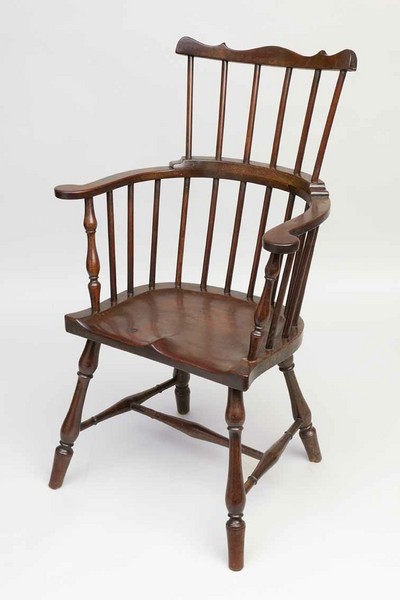 Two Rare Colonial Jamaican Windsor Comb-back Armchairs.