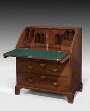 A charming and rare early Georgian mahogany bureau.