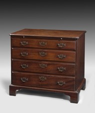 A rare George II period mahogany bachelor's chest.